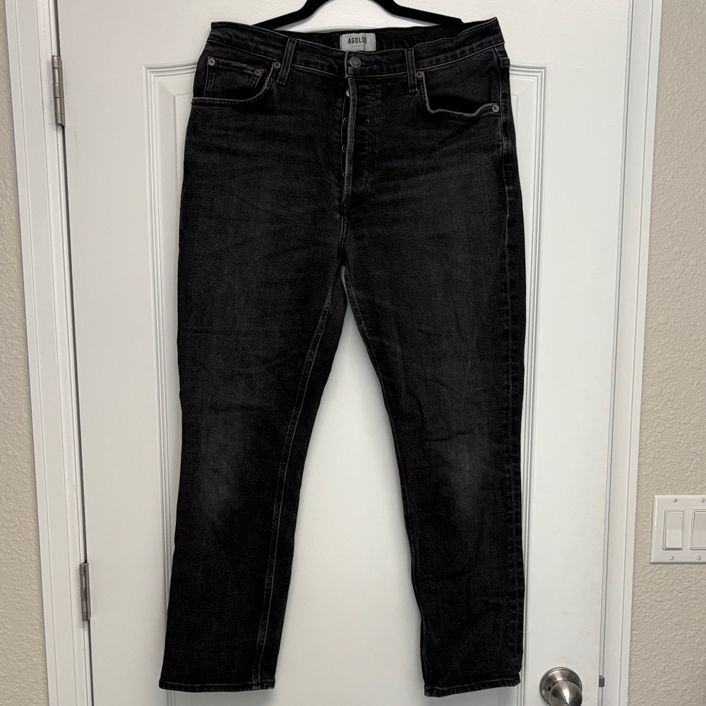 AGOLDE Riley Long  High Waist Straight Denim Jeans Size 30